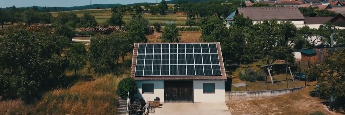 Das Haus mit der PV Anlage